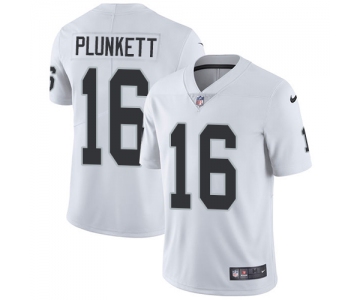 Nike Oakland Raiders #16 Jim Plunkett White Men's Stitched NFL Vapor Untouchable Limited Jersey