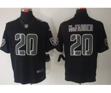Nike Oakland Raiders #20 Darren McFadden Black Impact Limited Jersey