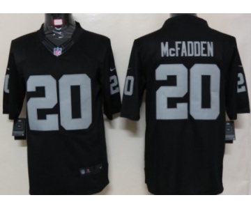 Nike Oakland Raiders #20 Darren McFadden Black Limited Jersey