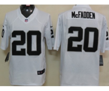 Nike Oakland Raiders #20 Darren McFadden White Limited Jersey