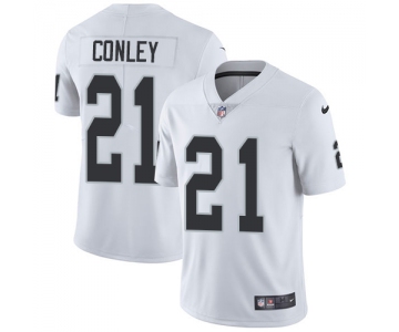 Nike Oakland Raiders #21 Gareon Conley White Men's Stitched NFL Vapor Untouchable Limited Jersey