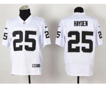 Nike Oakland Raiders #25 D.J.Hayden White Men's Stitched NFL Vapor Untouchable Limited Jersey