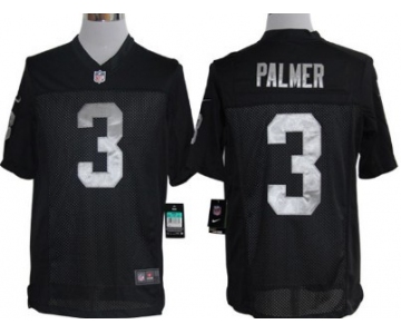 Nike Oakland Raiders #3 Carson Palmer Black Limited Jersey