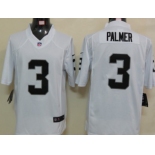 Nike Oakland Raiders #3 Carson Palmer White Limited Jersey