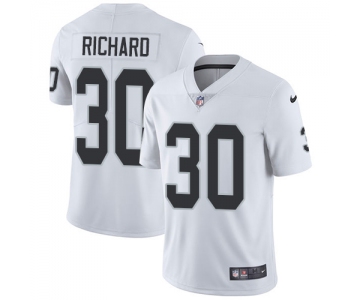 Nike Oakland Raiders #30 Jalen Richard White Men's Stitched NFL Vapor Untouchable Limited Jersey