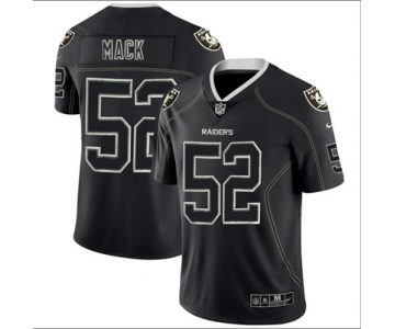 Nike Oakland Raiders #52 Khalil Mack Black Shadow Legend Limited Jersey
