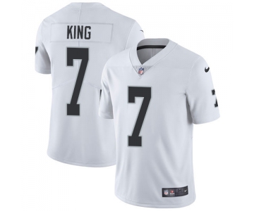 Nike Oakland Raiders #7 Marquette King White Men's Stitched NFL Vapor Untouchable Limited Jersey