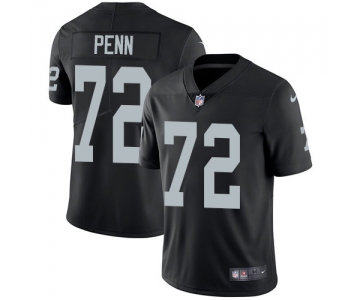 Nike Oakland Raiders #72 Donald Penn Black Team Color Men's Stitched NFL Vapor Untouchable Limited Jersey