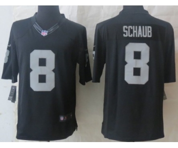 Nike Oakland Raiders #8 Matt Schaub Black Limited Jersey