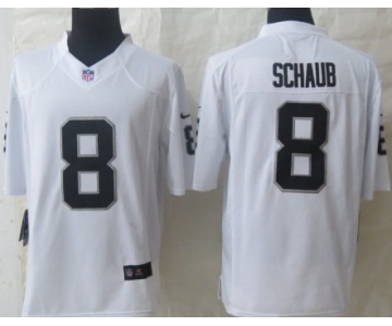 Nike Oakland Raiders #8 Matt Schaub White Limited Jersey