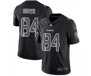 Nike Oakland Raiders 84 Antonio Brown Black Impact Rush Limited Jersey