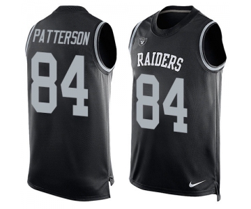 Nike Oakland Raiders #84 Cordarrelle Patterson Black Team Color Men's Stitched NFL Limited Tank Top Jersey