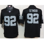 Nike Oakland Raiders #92 Richard Seymour Black Limited Jersey