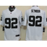 Nike Oakland Raiders #92 Richard Seymour White Limited Jersey