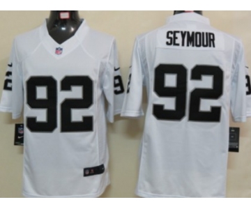 Nike Oakland Raiders #92 Richard Seymour White Limited Jersey