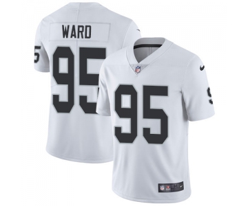 Nike Oakland Raiders #95 Jihad Ward White Men's Stitched NFL Vapor Untouchable Limited Jersey