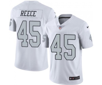 Nike Raiders #45 Marcel Reece White Men's Stitched NFL Limited Rush Jersey