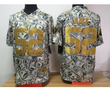 Nike Raiders 52 Khalil Mack Grey US Dollar Fashion Limited Jersey