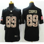 Oakland Raiders #89 Amari Cooper Nike Salute to Service Nike Black Limited Jersey