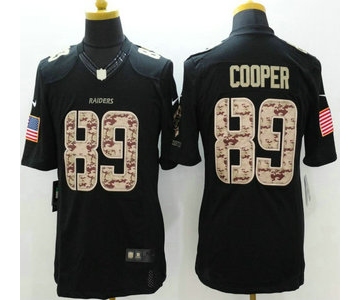 Oakland Raiders #89 Amari Cooper Nike Salute to Service Nike Black Limited Jersey