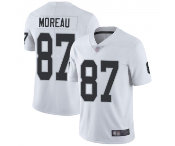 Raiders #87 Foster Moreau White Men's Stitched Football Vapor Untouchable Limited Jersey