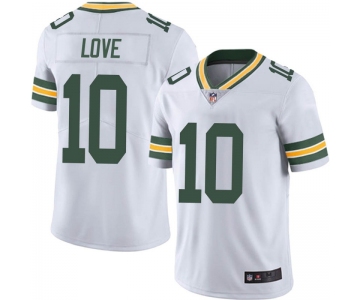 Men's Green Bay Packers #10 Jordan Love White Limited Vapor Untouchable Jersey