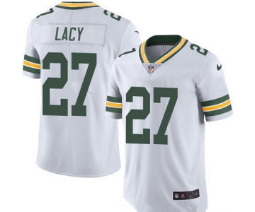 Men's Green Bay Packers #27 Eddie Lacy White 2016 Color Rush Stitched NFL Nike Limited Jersey