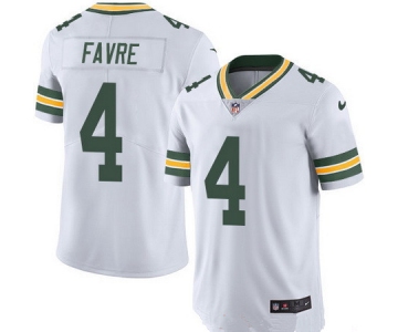 Men's Green Bay Packers #4 Brett Favre White 2016 Color Rush Stitched NFL Nike Limited Jersey