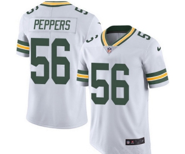 Men's Green Bay Packers #56 Julius Peppers White 2016 Color Rush Stitched NFL Nike Limited Jersey