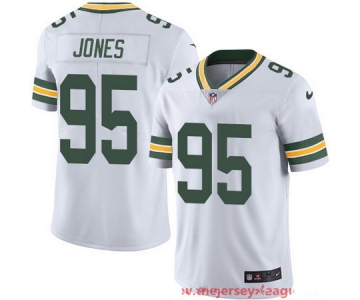 Men's Green Bay Packers #95 Datone Jones White 2016 Color Rush Stitched NFL Nike Limited Jersey