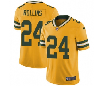 Nike Green Bay Packers #24 Quinten Rollins Yellow Men's Stitched NFL Limited Rush Jersey