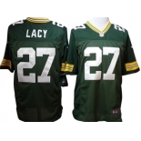 Nike Green Bay Packers #27 Eddie Lacy Green Limited Jersey