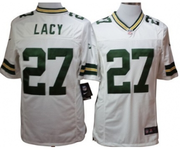 Nike Green Bay Packers #27 Eddie Lacy White Limited Jersey