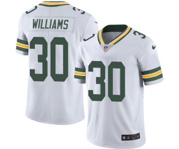 Nike Green Bay Packers #30 Jamaal Williams White Men's Stitched NFL Vapor Untouchable Limited Jersey