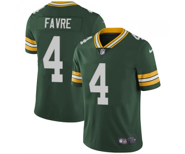 Nike Green Bay Packers #4 Brett Favre Green Team Color Men's Stitched NFL Vapor Untouchable Limited Jersey