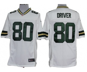 Nike Green Bay Packers #80 Donald Driver White Limited Jersey