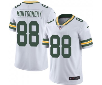 Nike Green Bay Packers #88 Ty Montgomery White Men's Stitched NFL Vapor Untouchable Limited Jersey