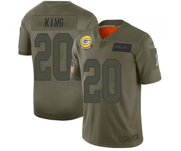 Nike Packers #20 Kevin King Camo Men's Stitched NFL Limited 2019 Salute To Service Jersey