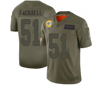 Nike Packers #51 Kyler Fackrell Camo Men's Stitched NFL Limited 2019 Salute To Service Jersey