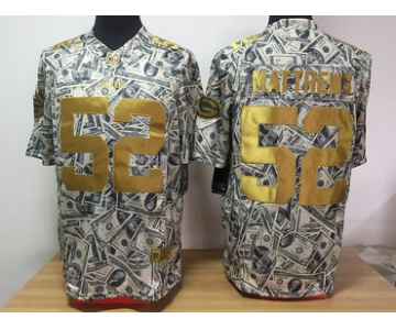 Nike Packers 52 Clay Matthews Grey US Dollar Fashion Limited Jersey