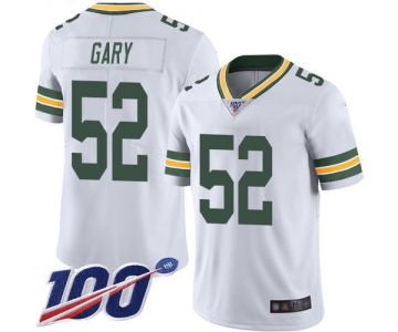 Nike Packers #52 Rashan Gary White Men's Stitched NFL 100th Season Vapor Limited Jersey