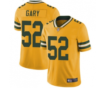 Packers #52 Rashan Gary Yellow Men's Stitched Football Limited Rush Jersey