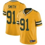 Packers #91 Preston Smith Yellow Men's Stitched Football Limited Rush Jersey