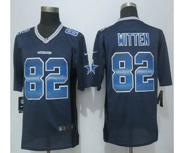 Dallas Cowboys #82 Jason Witten Navy Blue Strobe 2015 NFL Nike Fashion Jersey