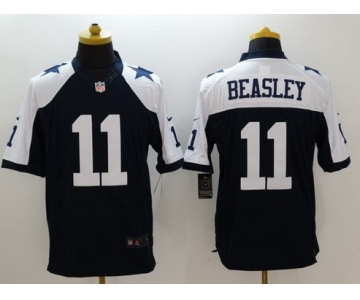 Men's Dallas Cowboys #11 Cole Beasley Navy Blue Thanksgiving Alternate NFL Nike Limited Jersey