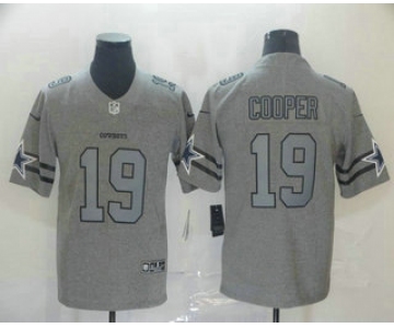 Men's Dallas Cowboys #19 Amari Cooper 2019 Gray Gridiron Vapor Untouchable Stitched NFL Nike Limited Jersey