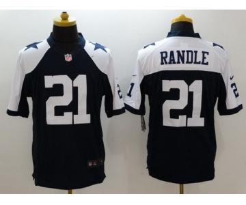 Men's Dallas Cowboys #21 Joseph Randle Navy Blue Thanksgiving Alternate NFL Nike Limited Jersey