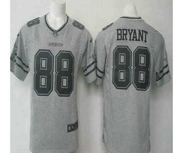 Men's Dallas Cowboys #88 Dez Bryant Nike Gray Gridiron 2015 NFL Gray Limited Jersey