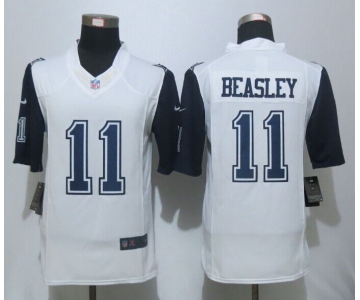 Nike Cowboys 11 Cole Beasley White Color Rush Limited Jersey
