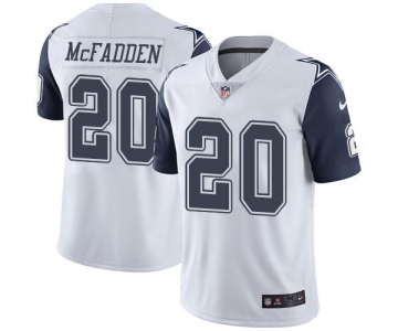 Nike Cowboys #20 Darren McFadden White Men's Stitched NFL Limited Rush Jersey